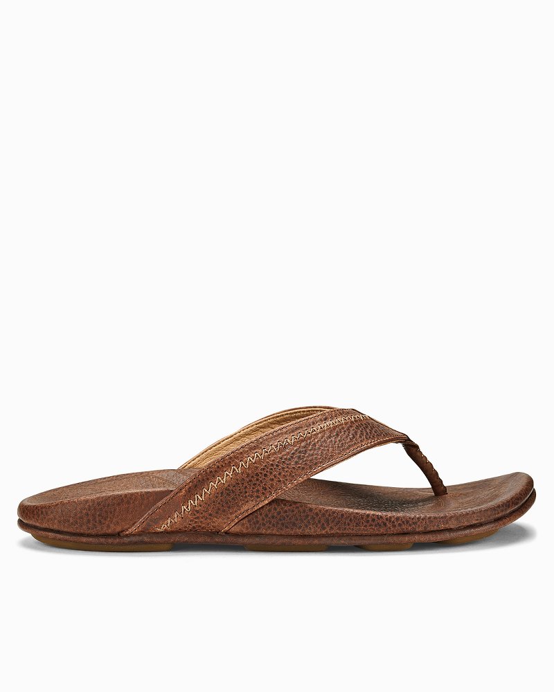 tommy bahama leather flip flops