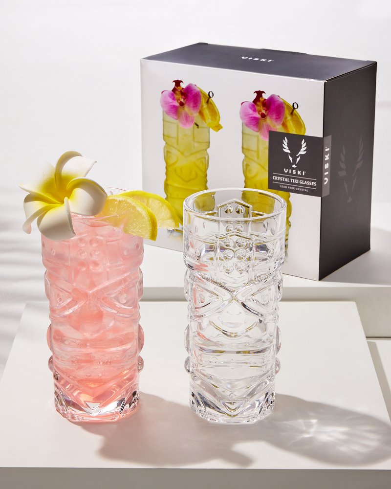 Thumbnail for Viski® Crystal Tiki 14-oz. Glasses - Set of 2