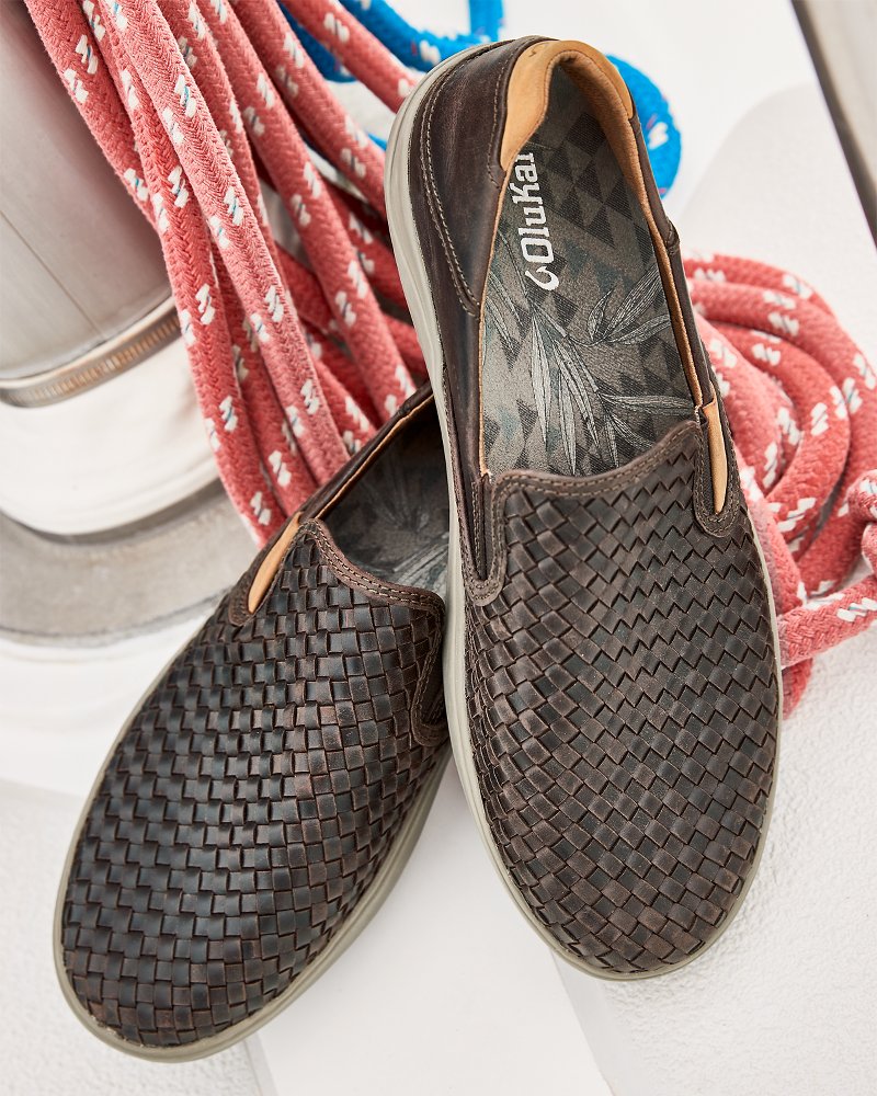 Thumbnail for Men's OluKai Lae'ahi Lauhala Slip-On Shoes