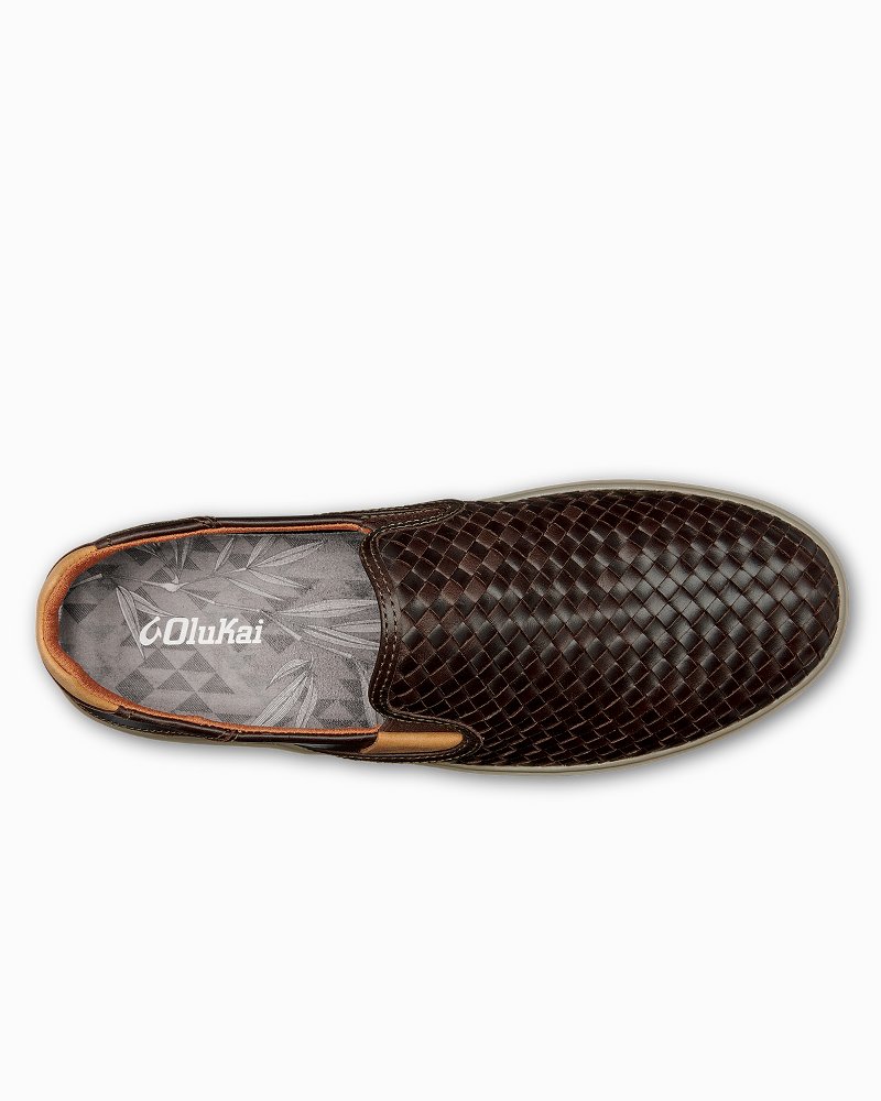 Thumbnail for Men's OluKai Lae'ahi Lauhala Slip-On Shoes