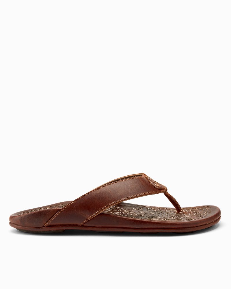 Olukai Paniolo Women's Natural Leather Beach Sandals