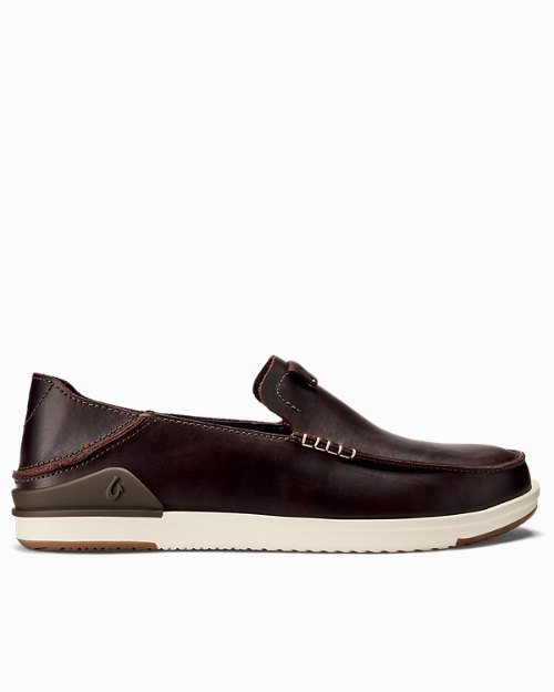 Men's OluKai® Kākaha Leather Slip-On Shoes
