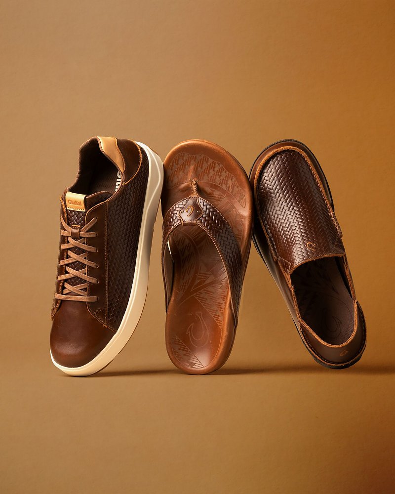 Men's OluKai Moloā Lauhala Slip-On Shoes