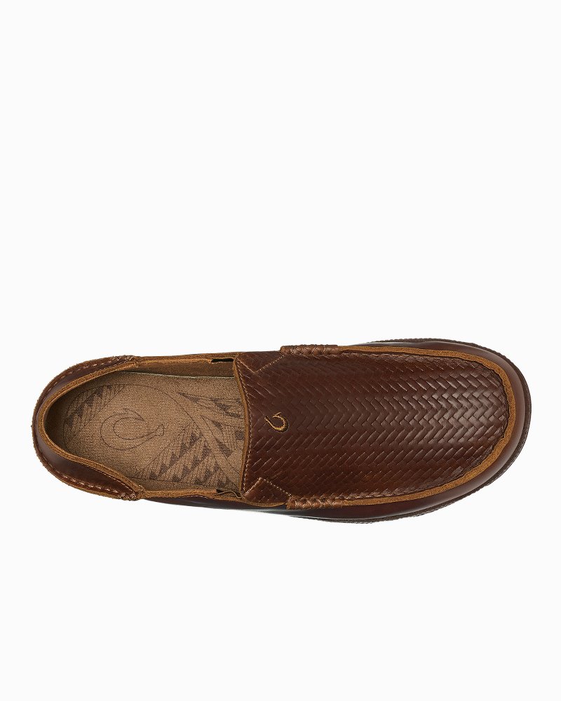 Men's OluKai Moloā Lauhala Slip-On Shoes