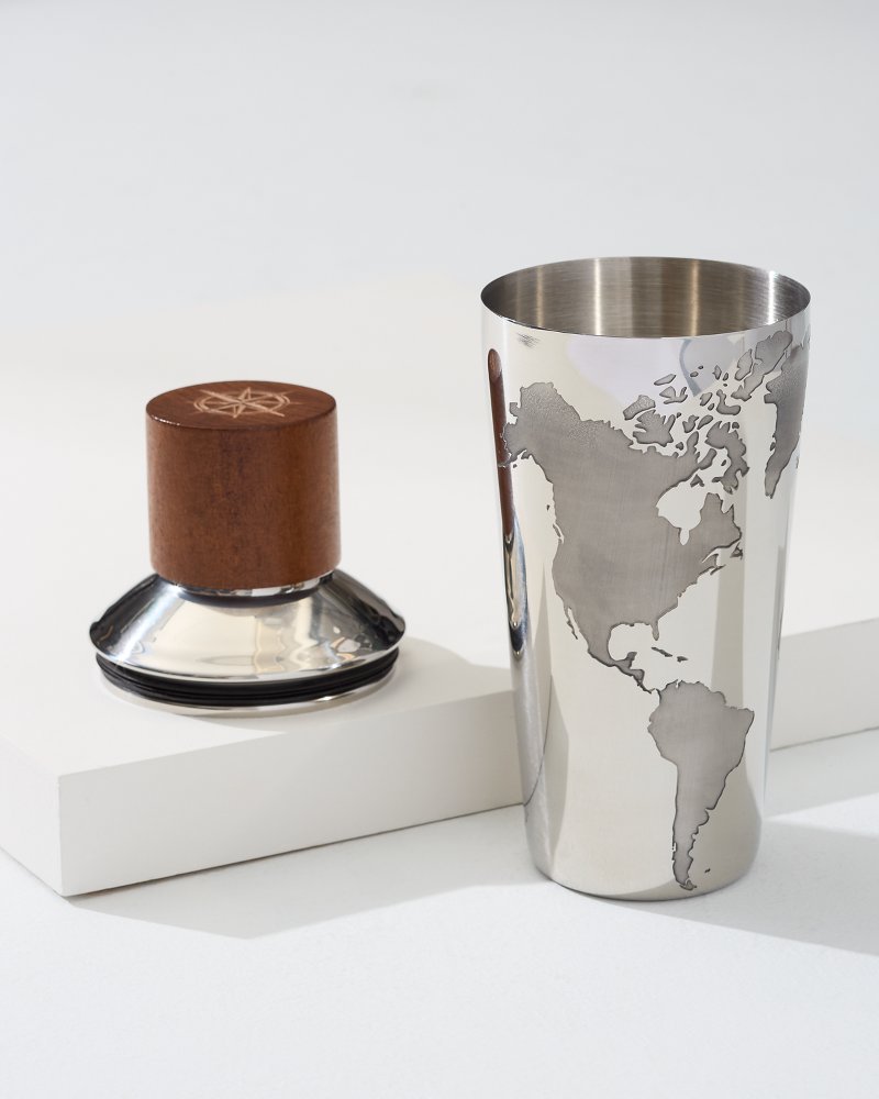 Viski® Globe 3-Piece Cocktail Shaker