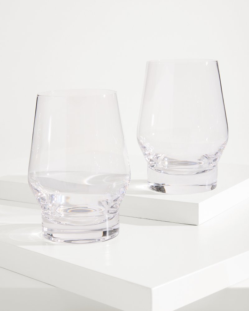 Viski® Heavy Base Crystal Whiskey Glasses - Set of 2