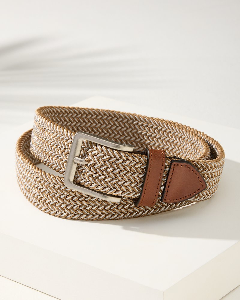 Two-Tone Stretch Webbed Belt