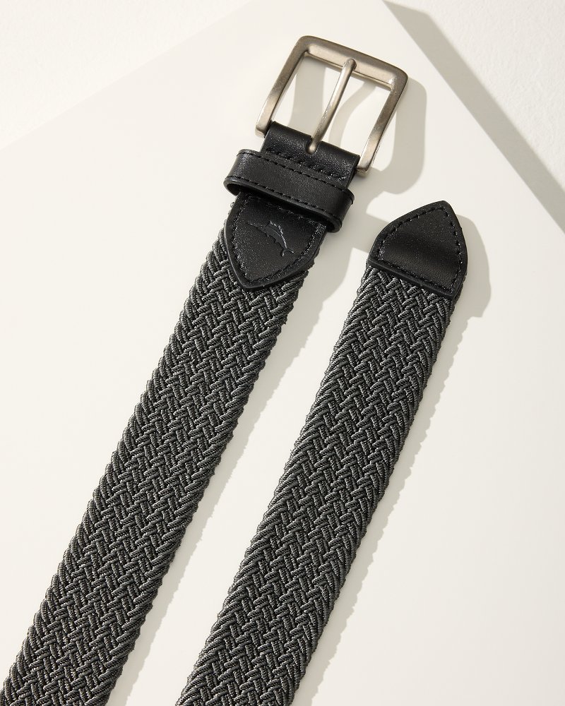 Two-Tone Stretch Webbed Belt