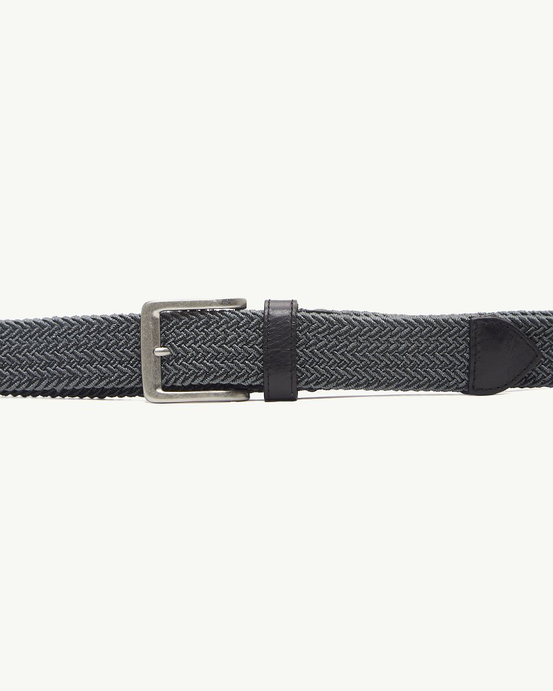 Two-Tone Stretch Webbed Belt