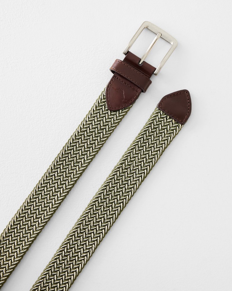 Two-Tone Stretch Webbed Belt