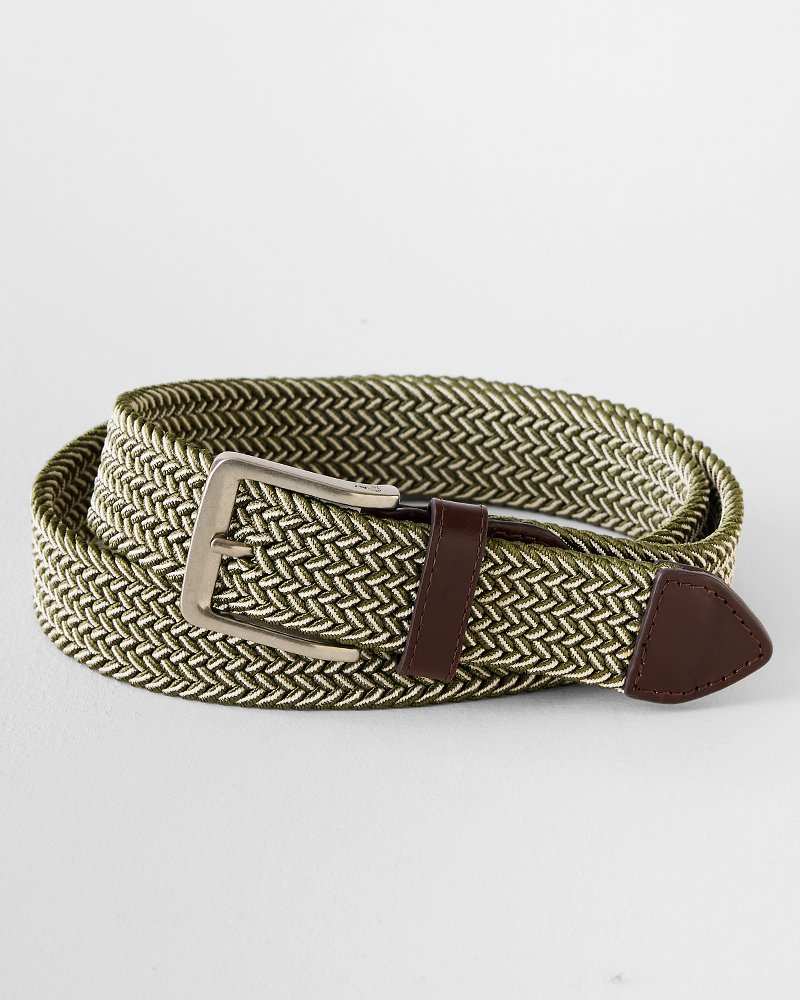 Two-Tone Stretch Webbed Belt