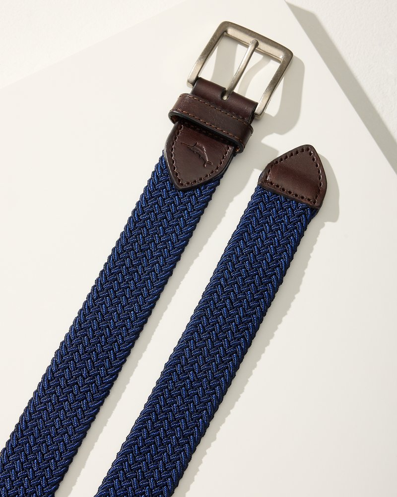 Two-Tone Stretch Webbed Belt