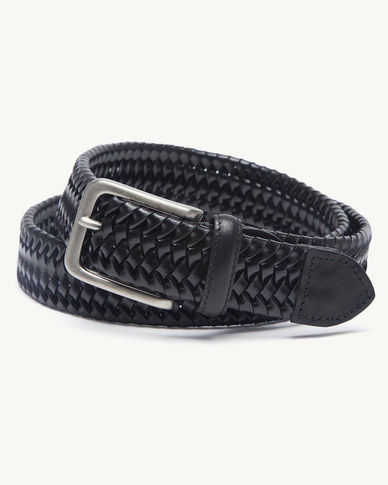 Tommy Bahama Braided Loop Leather Belt, Belts