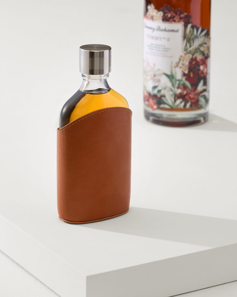 Viski® Parker Leather Flask