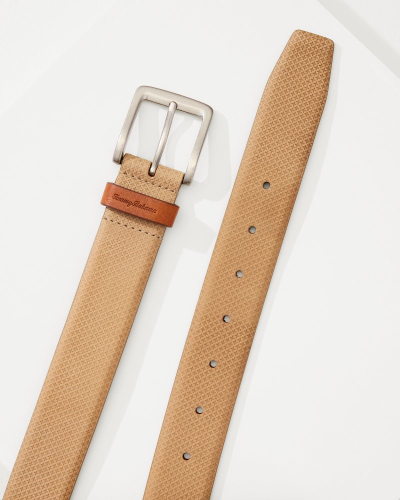 Embossed Nubuck Belt