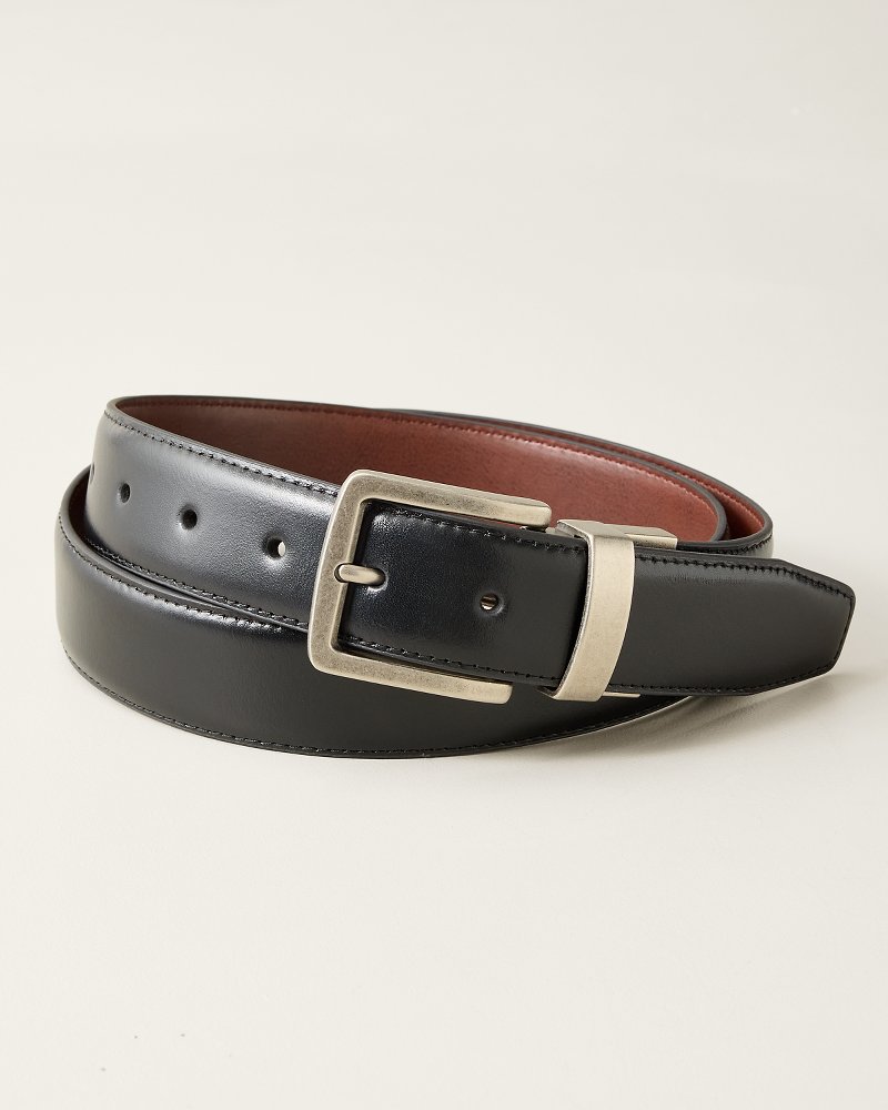 Reversible Wide Feather-Edge Belt