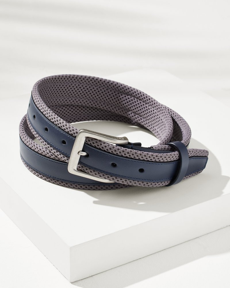 Men's Nike G-Flex Stretch Pebbled Leather Belt