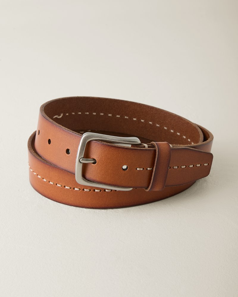 Heavy Single Stitch Leather Belt