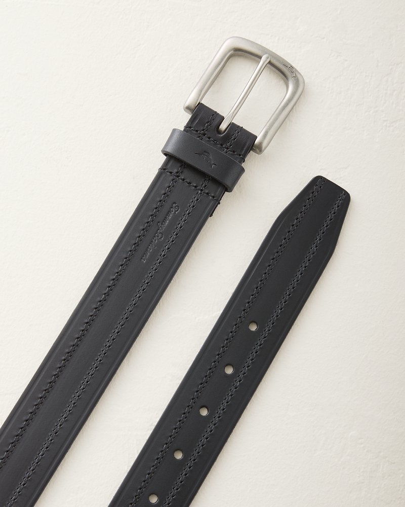 Double Stitch Leather Belt
