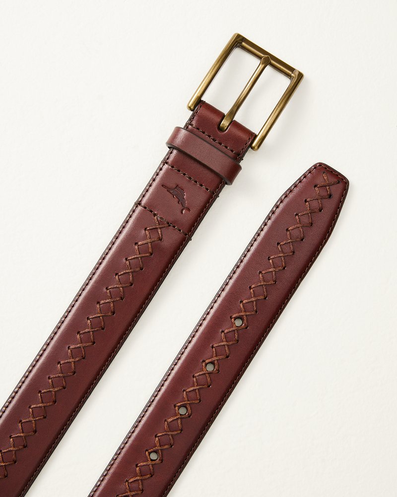 Cross-Stitch Leather Belt