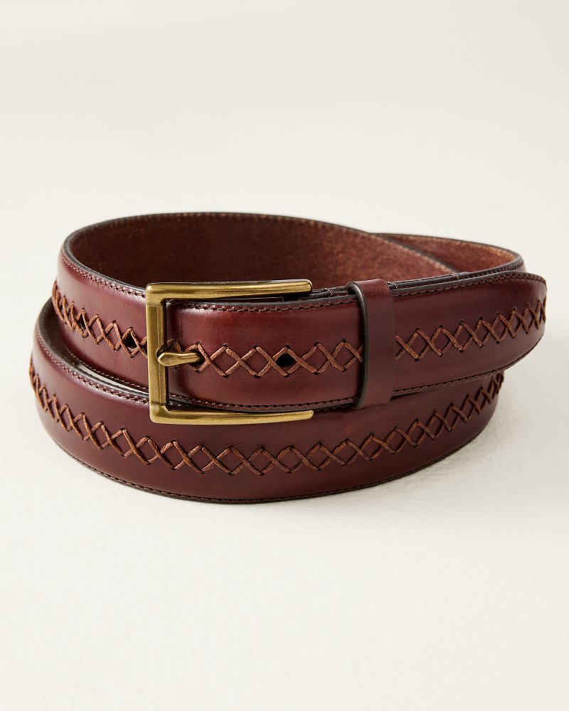 Cross-Stitch Leather Belt