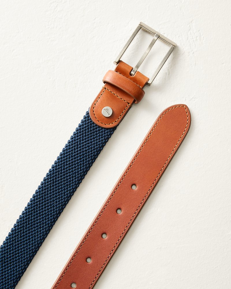 Navy Stretch Webbed Belt
