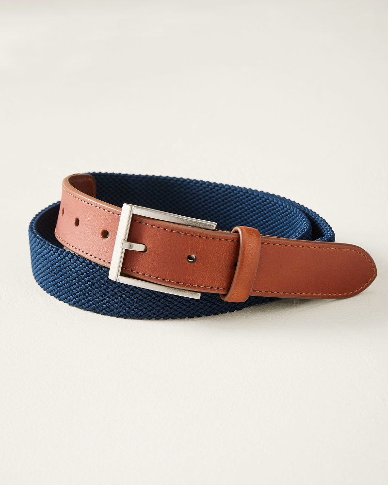Navy Stretch Webbed Belt
