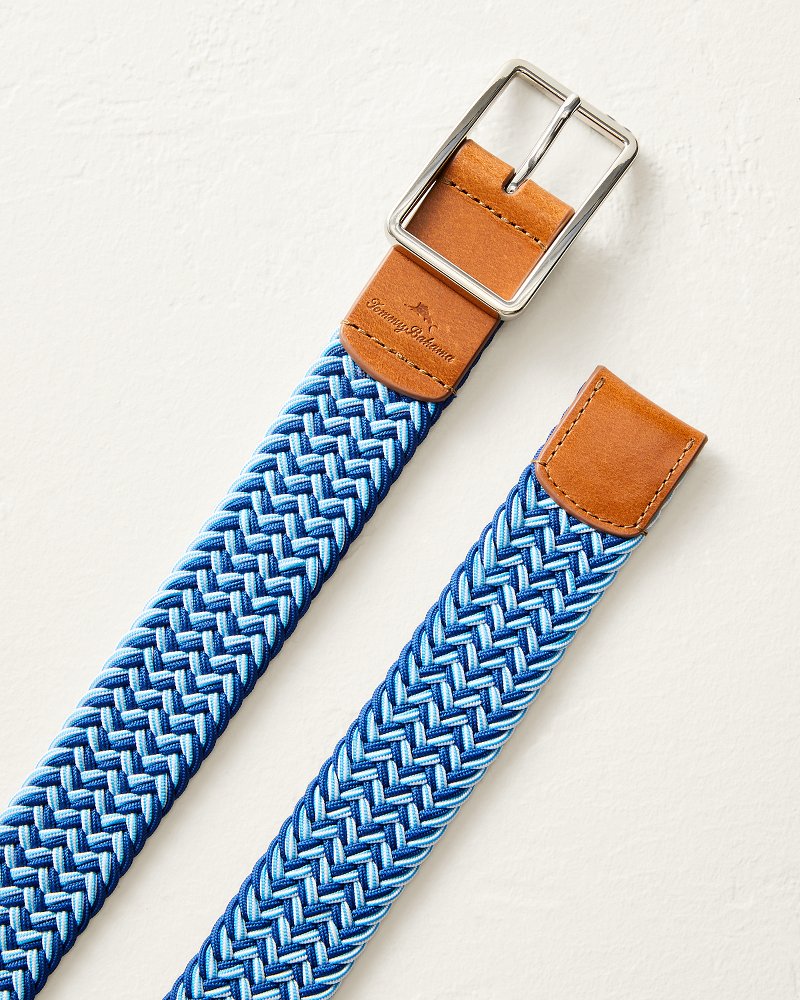 Blue Stretch Webbed Belt