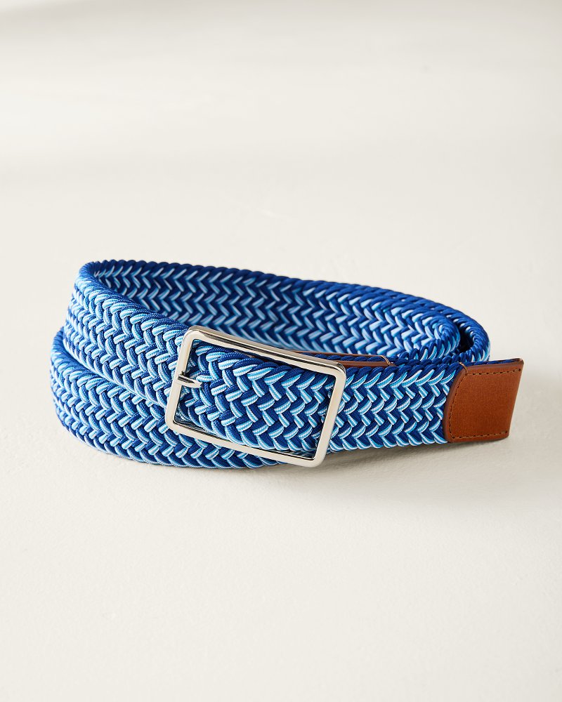 Blue Stretch Webbed Belt