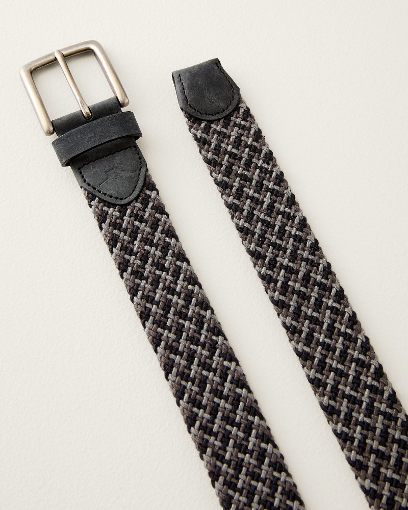 Stretch Webbed Belt With Tabs