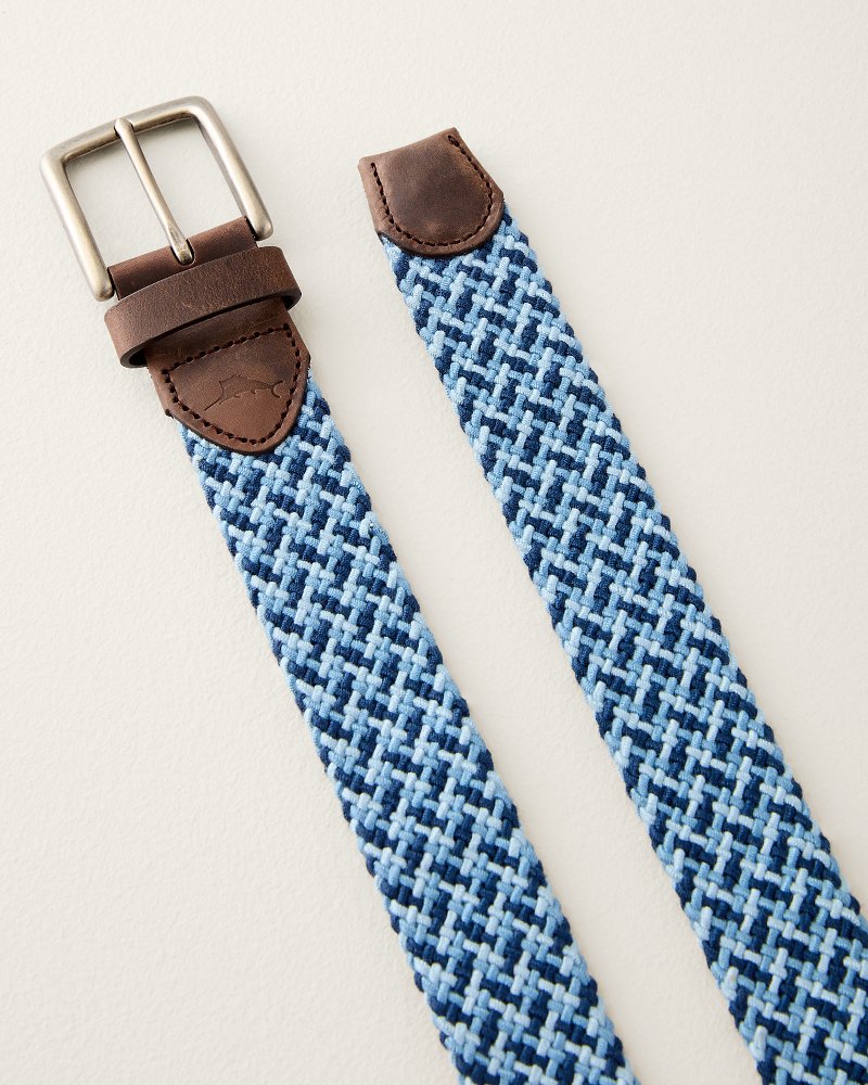 Stretch Webbed Belt With Tabs