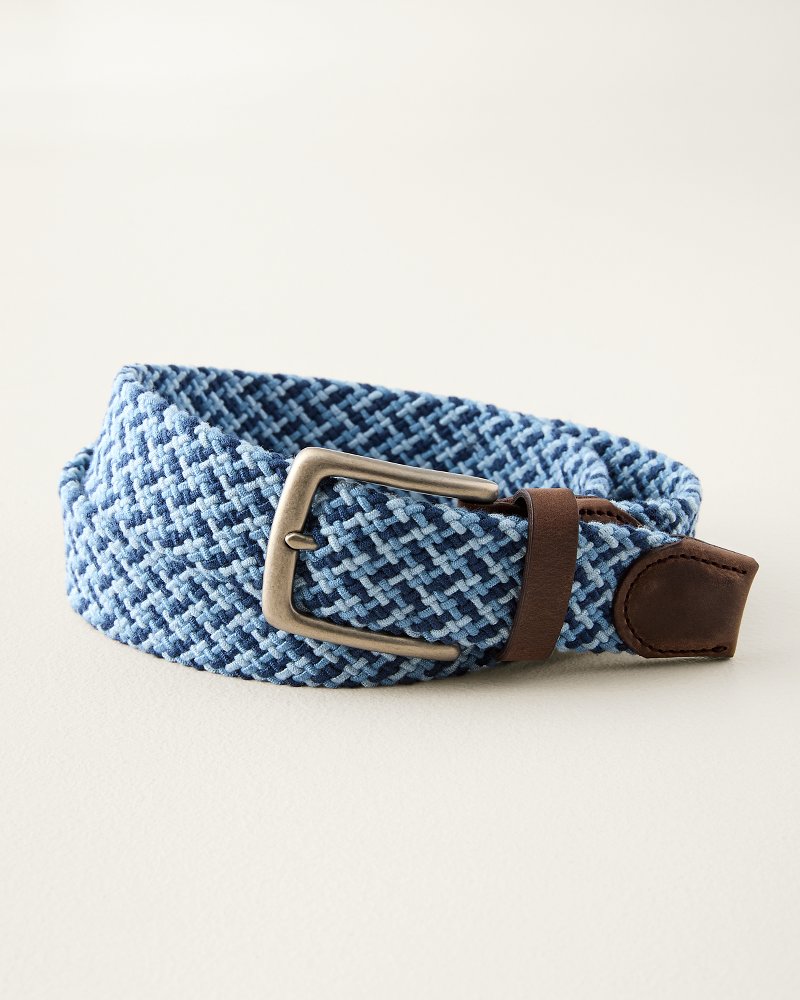 Stretch Webbed Belt With Tabs