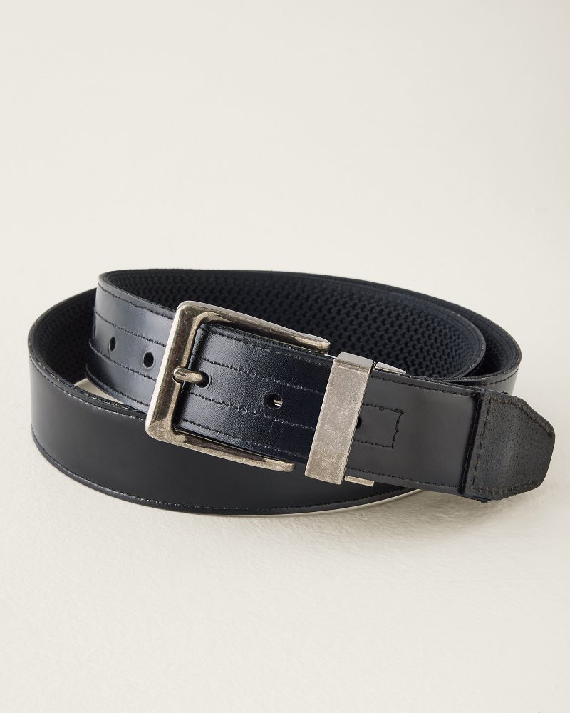 Reversible Webbed Leather Belt thumbnail 2