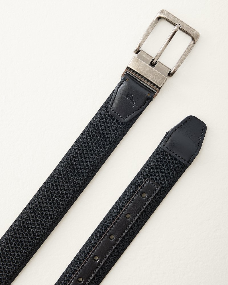 Reversible Webbed Leather Belt thumbnail 3