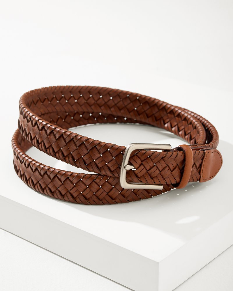 Braid Leather Belt Personalized Belt for Men's Leather 