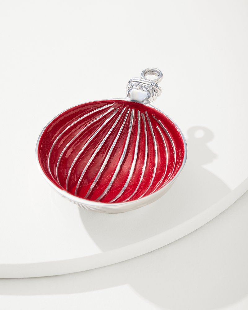 Red Ornament Candy Dish