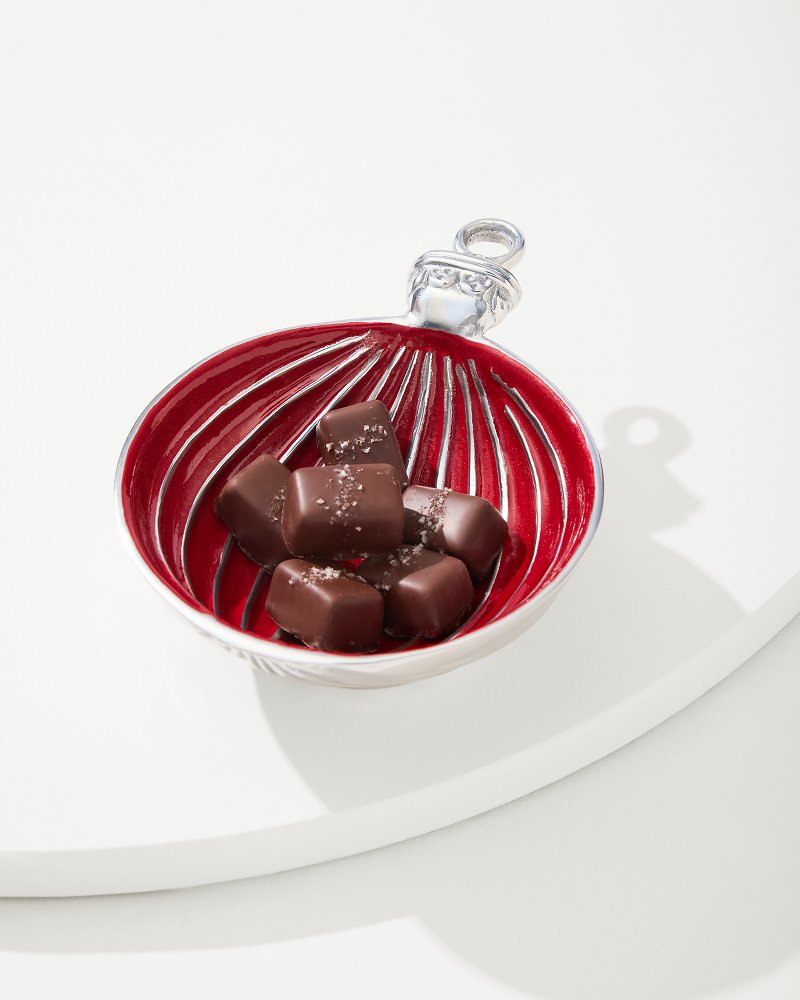 Red Ornament Candy Dish