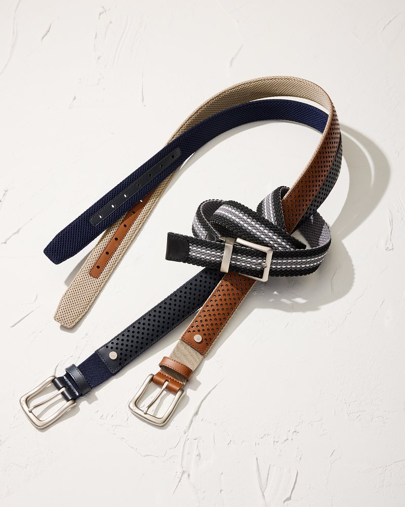 Thumbnail for Big & Tall Reversible Stretch Cord Belt