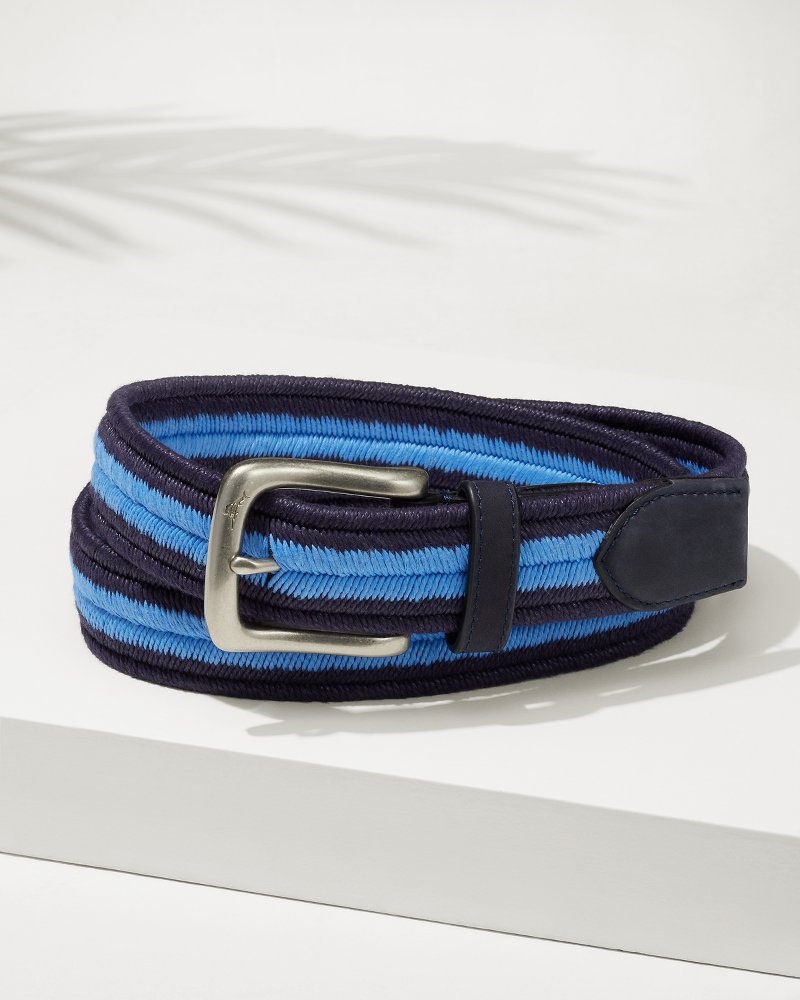 Big & Tall Two-Tone Herringbone Stretch Belt