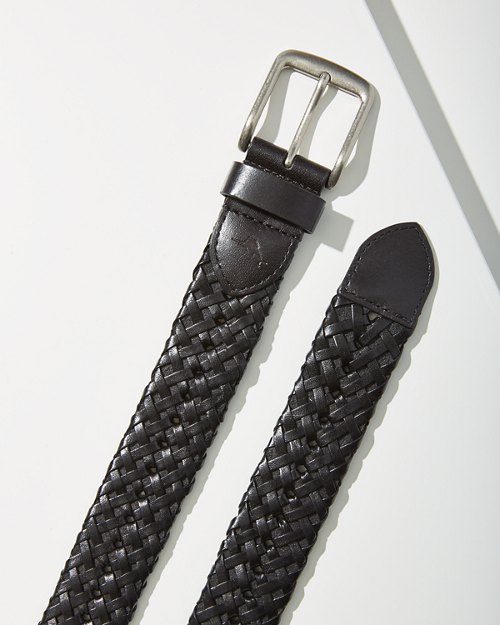 Big & Tall Leather Lace Braid Belt