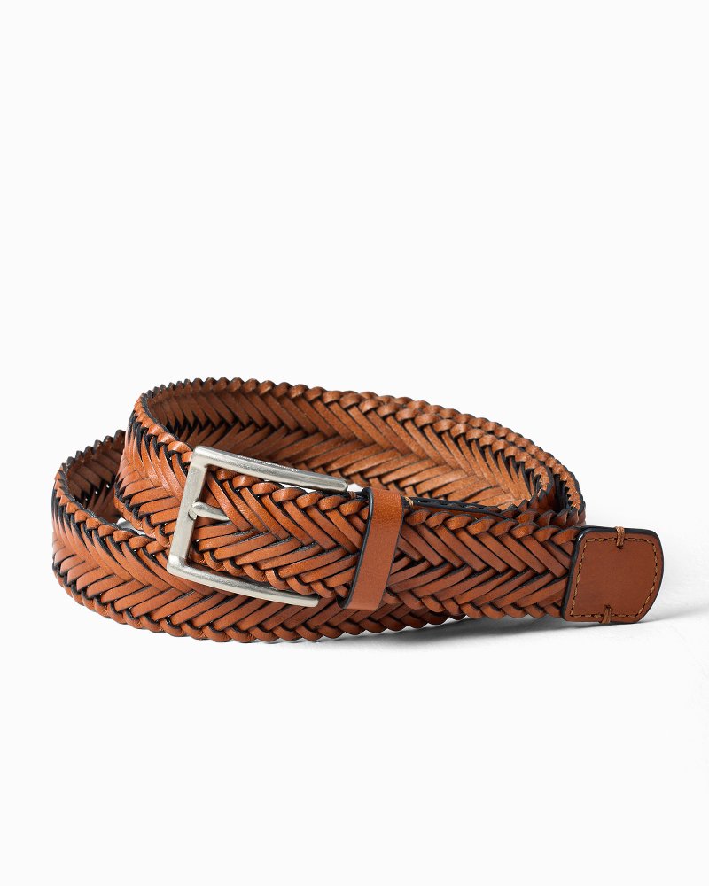 Big & Tall Braided Leather Belt
