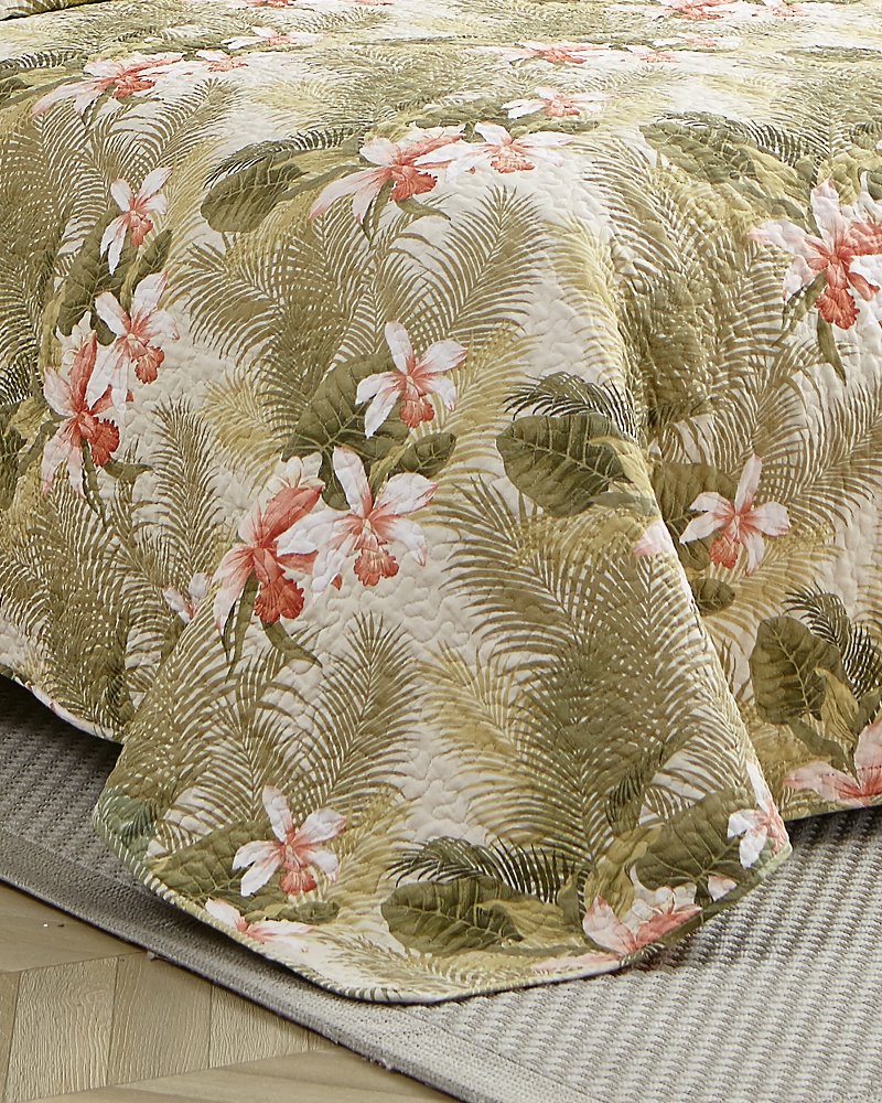 Tropical Orchid 3-Piece Full/Queen Quilt Set