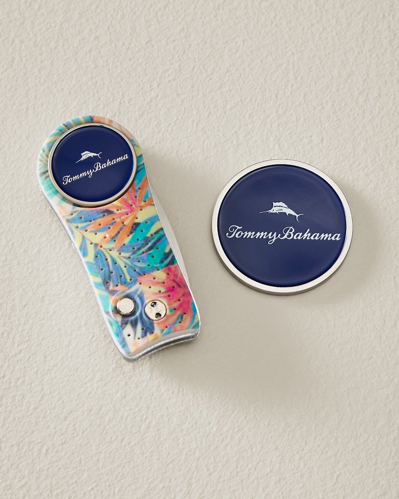 Tommy Bahama Divot Tool and Coin Set