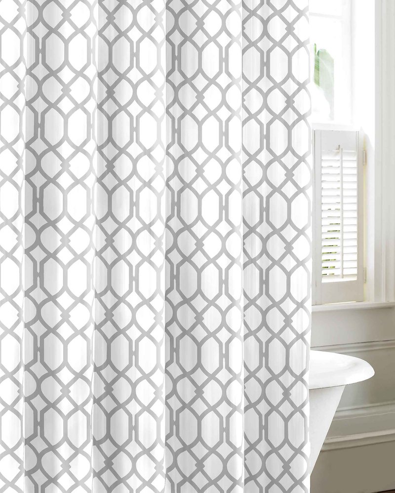 Shoretown Trellis Shower Curtain