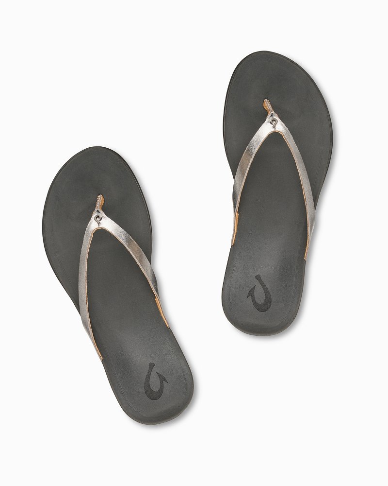 Olukai: Women'S 'Aukai Leather Sandals – Swim City