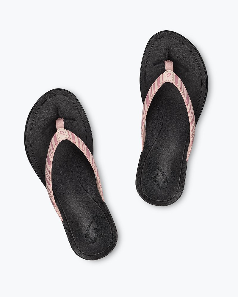OluKai 'Ohana - Petal Pink / Black  Women's Beach Sandals – OluKai Canada