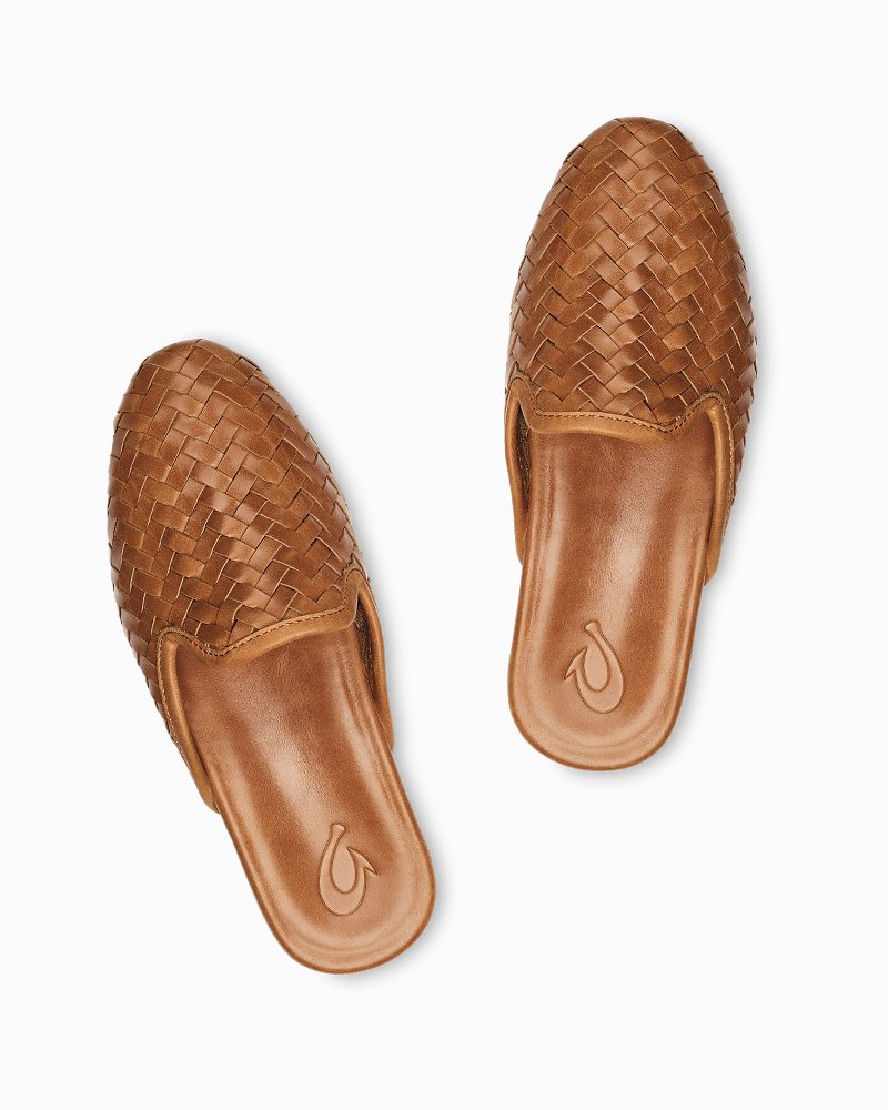 Women's Woven Leather Mules