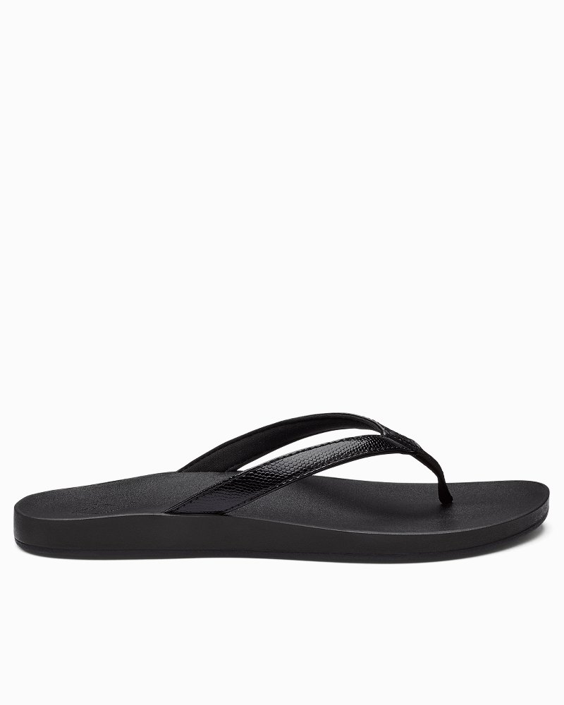 Olukai Paniolo Lipi- Womens - Black/Black - 883956426120