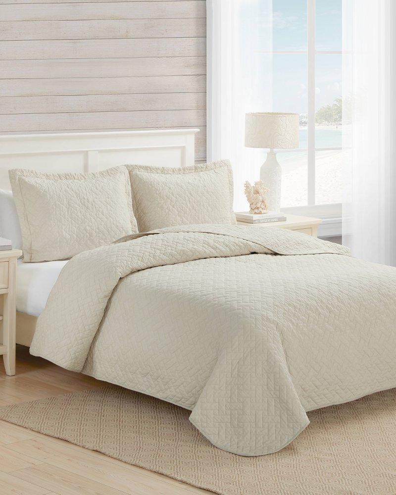 Raffia Solid 2-Piece Twin Quilt Set