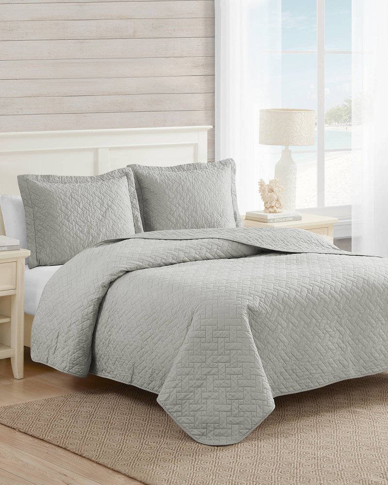 Raffia Solid 2-Piece Twin Quilt Set